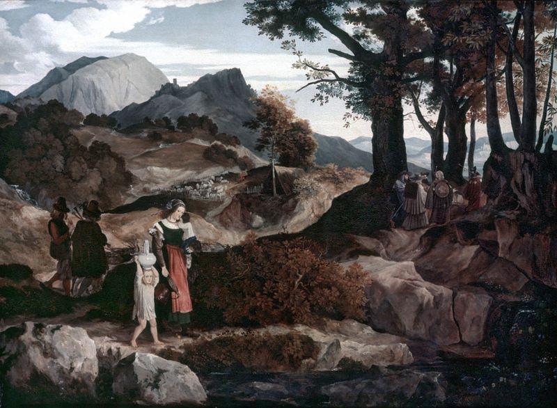 Carl Philipp Fohr Gebirgslandschaft bei Subiaco mit Hirten